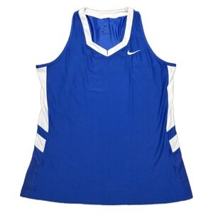 Nike Blue‎ Lacrosse Vented Running Tank Top Womens Large